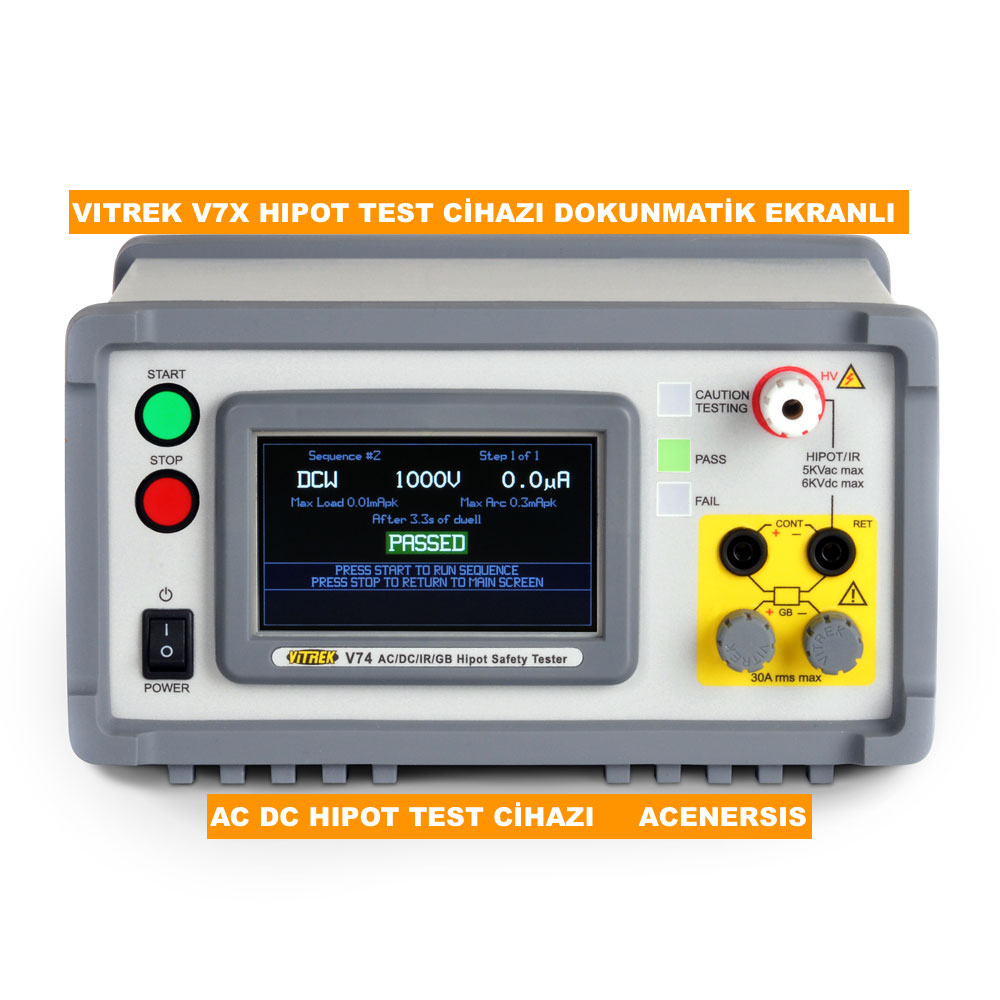 izolasyon yüksek gerilim hipot test cihazı