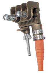 Salisbury 2567 Heavy Duty Bronze ``C`` Type Grounding Clamp - Flat Jaw