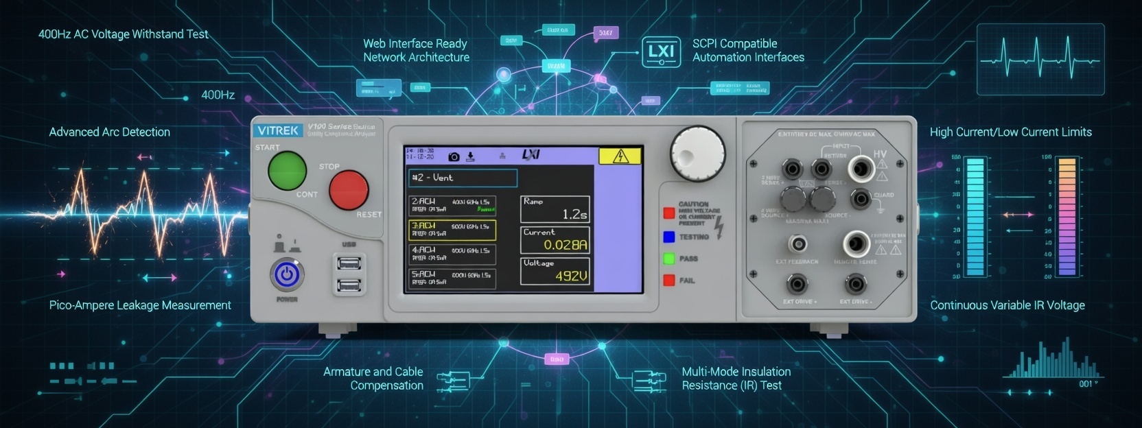 yüksek-gerilim-izolasyon-dayanım-test-cihazı