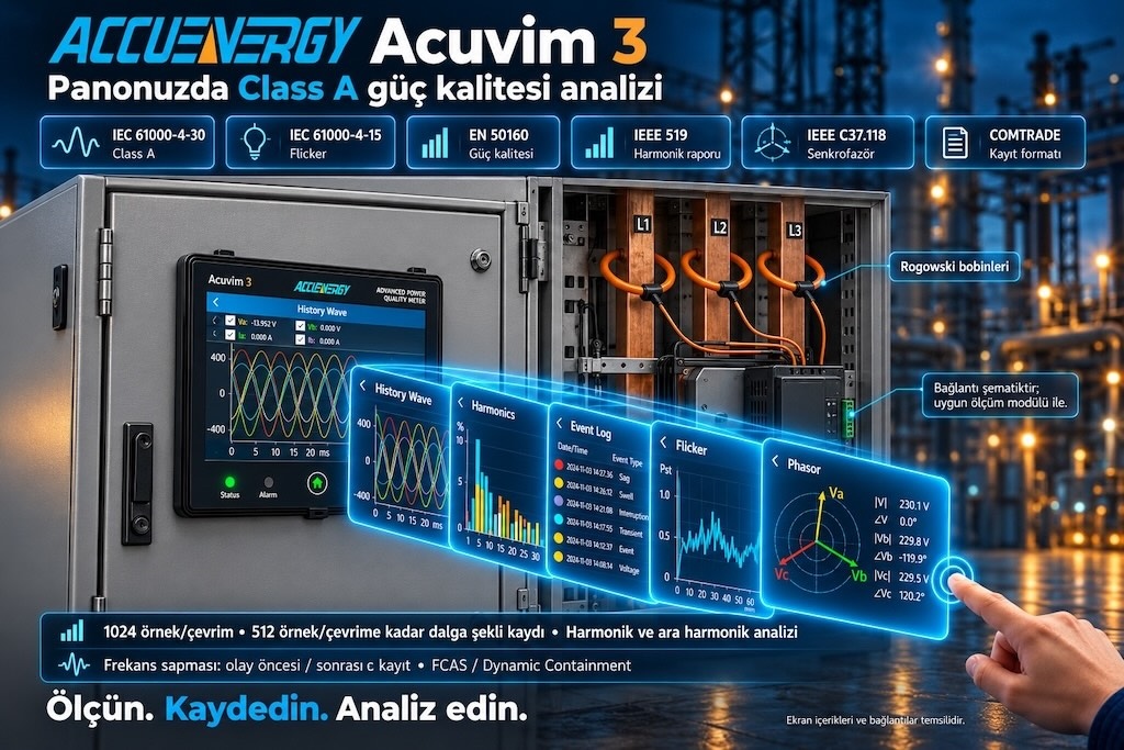 pano güç kalitesi analizörü